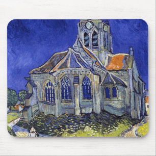Alfombrilla De Ratón Iglesia de Auvers, Van Gogh