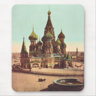 Alfombrilla De Ratón Iglesia de San Basil, Plaza Roja de Moscú