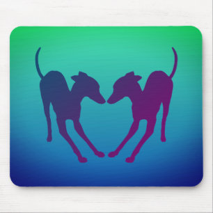 Alfombrilla De Ratón IgS juguetones de Greyhounds italianos