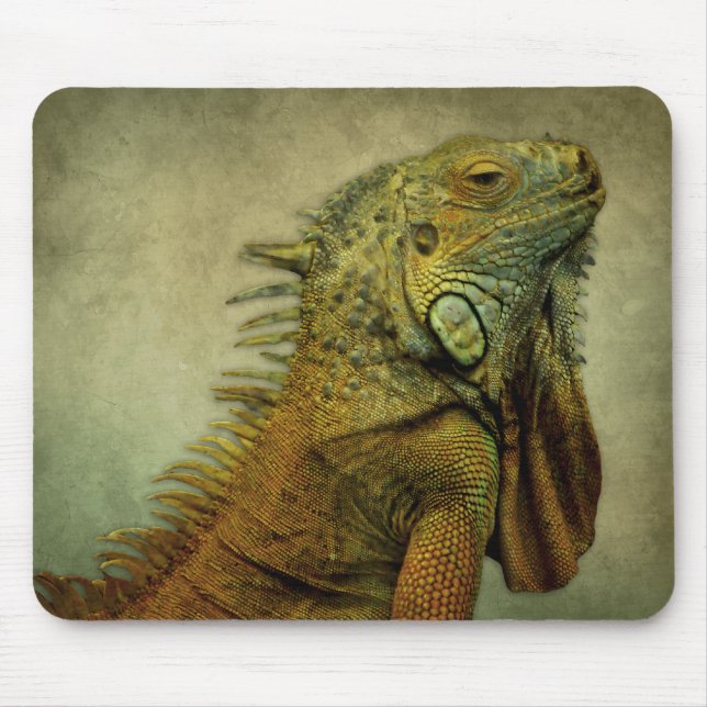 Alfombrilla De Ratón Iguana verde (Frente)