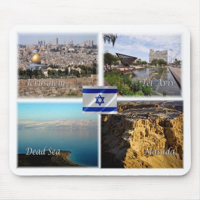 Alfombrilla De Ratón IL Israel - Jerusalén Tel Aviv - (Frente)