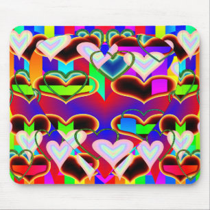 Alfombrilla De Ratón Ilusión de los corazones por Kenneth Yoncich