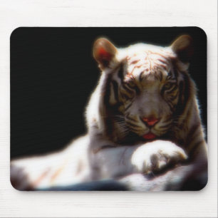 Alfombrilla De Ratón Ilusión del Tigre Blanco