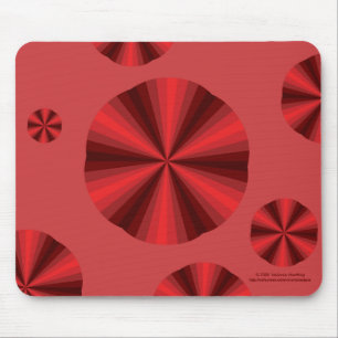 Alfombrilla De Ratón Ilusión óptica Mousepad rojo