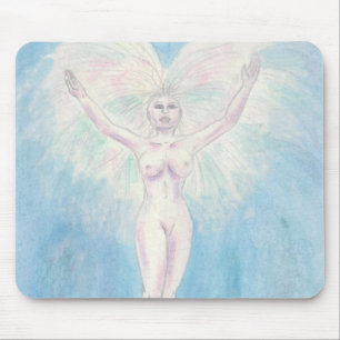Alfombrilla De Ratón Ilustracion acuarela pintura diosa surgiendo Mamáe