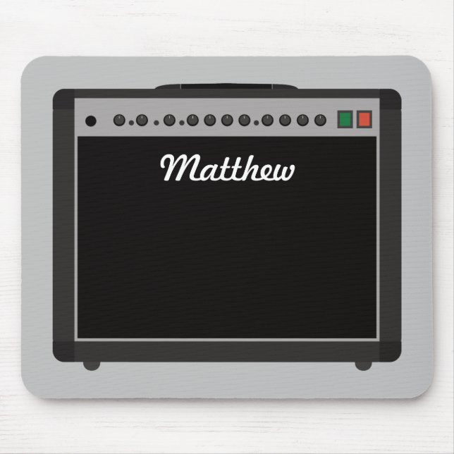 Alfombrilla De Ratón Ilustracion amplificador personalizado para músico (Frente)