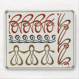 Alfombrilla De Ratón Ilustracion Art Nouveau vintage de Mucha