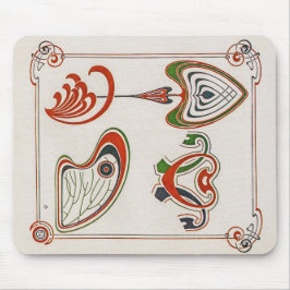 Alfombrilla De Ratón Ilustracion Art Nouveau vintage de Mucha