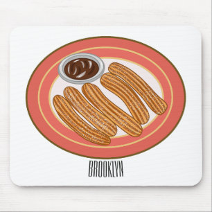Alfombrilla De Ratón Ilustracion Churro personalizado