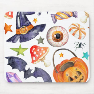 Alfombrilla De Ratón Ilustracion Cute Halloween