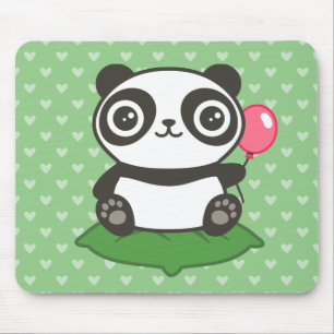 Alfombrilla De Ratón Ilustracion Cute Panda