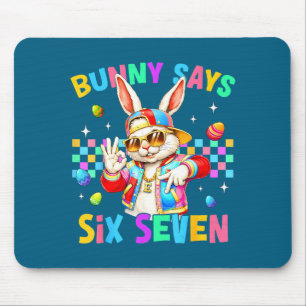 Alfombrilla De Ratón Ilustración de 67 Bunny dice seis siete