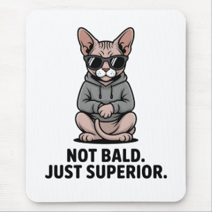Alfombrilla De Ratón Ilustración de actitud de gato Sphynx superior