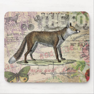 Alfombrilla De Ratón Ilustracion de animales de la vida silvestre Fox