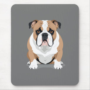 Alfombrilla De Ratón Ilustracion de arte de vectores de Bulldog inglés