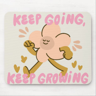 Alfombrilla De Ratón ilustración de flor motivadora linda