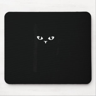 Alfombrilla De Ratón Ilustración de gato negro de Halloween para niños 