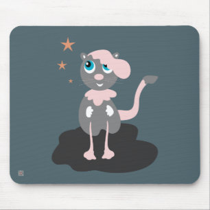 Alfombrilla De Ratón Ilustración de gato para niños, gatito de dibujos