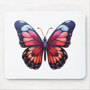 Alfombrilla De Ratón ilustracion de mariposa personalizado