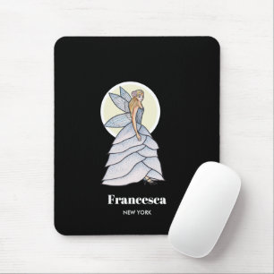 Alfombrilla De Ratón Ilustración de moda de la princesa hada pétalos