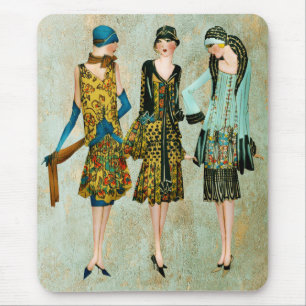Alfombrilla De Ratón Ilustracion de moda de los años 30