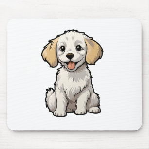 Alfombrilla De Ratón Ilustracion de perro de dibujos animados