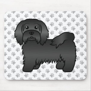 Alfombrilla De Ratón Ilustración de perro de dibujos animados Havanés n
