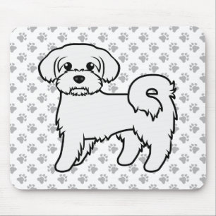 Alfombrilla De Ratón Ilustración de perro de dibujos animados lindo mal
