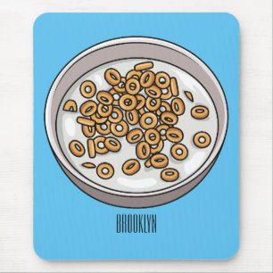Alfombrilla De Ratón Ilustracion de personalizado de cereales