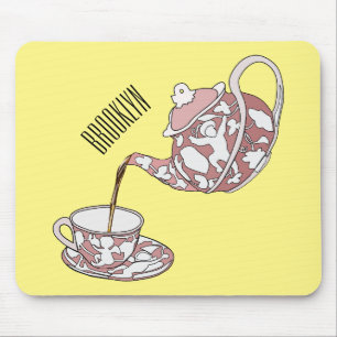 Alfombrilla De Ratón Ilustracion de personalizado de conjunto de equipo