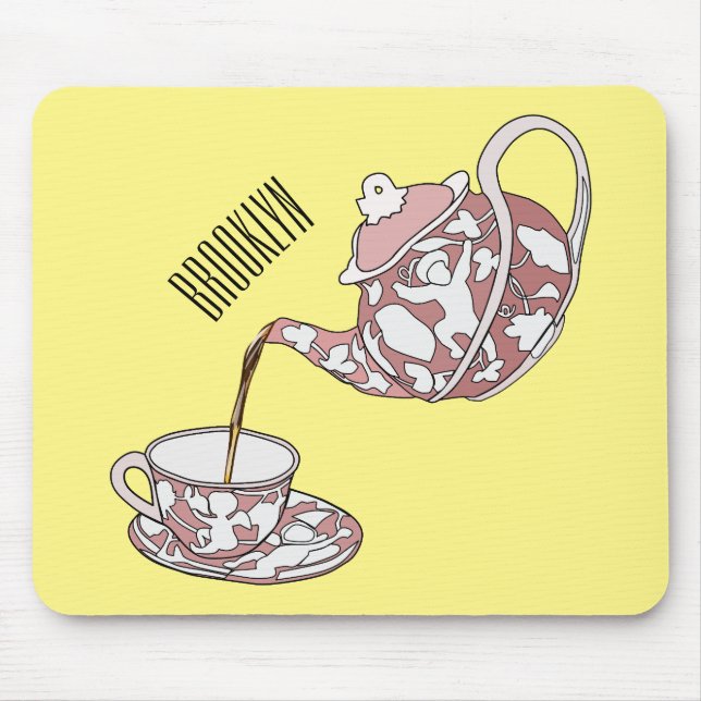 Alfombrilla De Ratón Ilustracion de personalizado de conjunto de equipo (Frente)