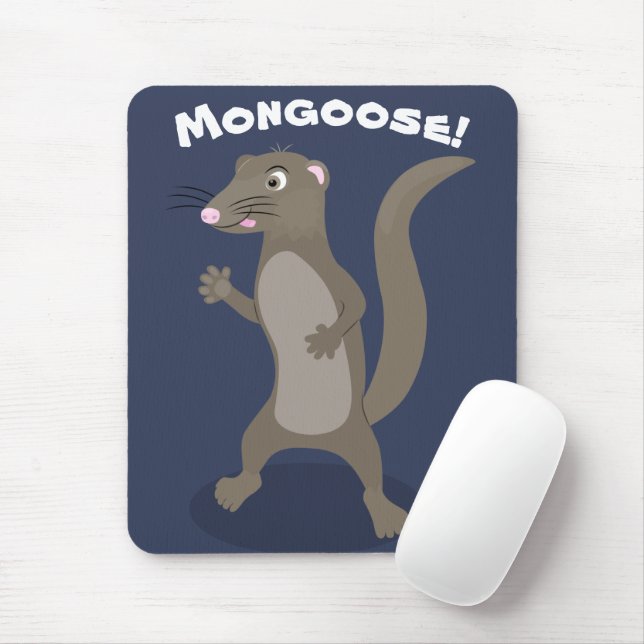 Alfombrilla De Ratón Ilustracion de personalizado de mongosis suave (Con ratón)
