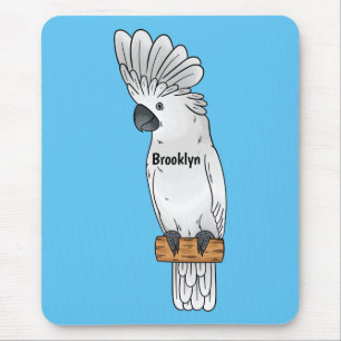 Alfombrilla De Ratón Ilustracion de personalizado de pájaro de paraguas