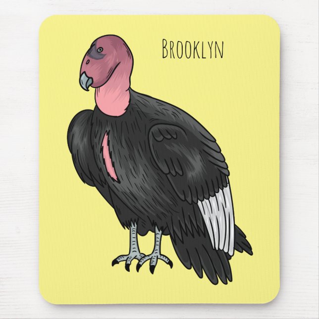 Alfombrilla De Ratón Ilustracion de personalizado de pájaro del cóndor  (Frente)