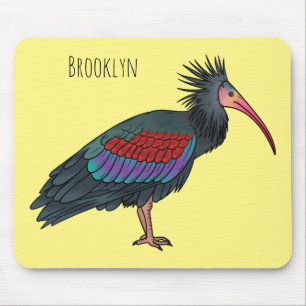 Alfombrilla De Ratón Ilustracion de personalizado de pájaros ibis de ca