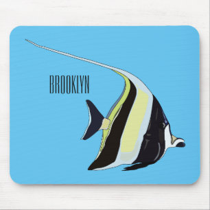 Alfombrilla De Ratón Ilustracion de personalizado de peces moro