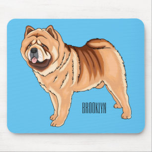 Alfombrilla De Ratón Ilustracion de personalizado de perro Chow Chow