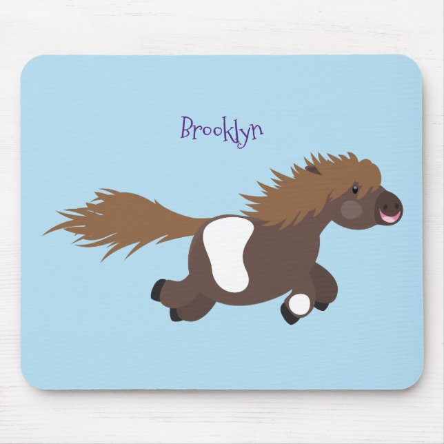 Alfombrilla De Ratón Ilustracion de personalizado del pony de Shetland  (Frente)