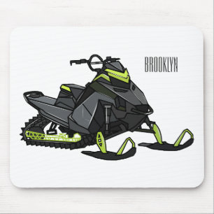 Alfombrilla De Ratón Ilustracion de personalizado para motos de nieve