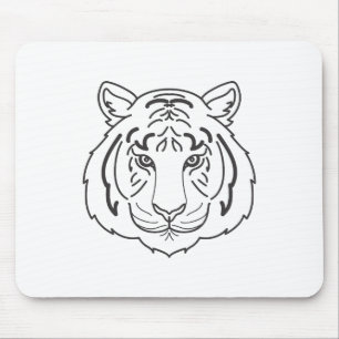 Alfombrilla De Ratón Ilustracion de tigres