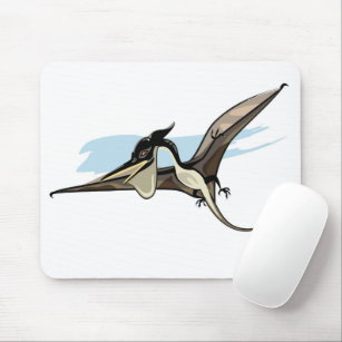 Alfombrilla De Ratón Ilustracion De Un Dinosaurio Pteranodon.