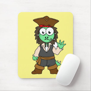 Alfombrilla De Ratón Ilustracion De Un Pirata Stegosaurus, Jack Sparrow