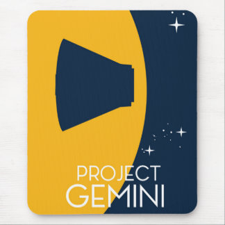 Alfombrilla De Ratón ilustración del arte espacial del Proyecto Gemini