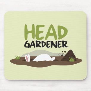 Alfombrilla De Ratón Ilustracion del jardinero jefe