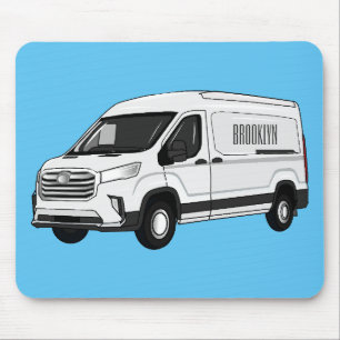 Alfombrilla De Ratón Ilustracion del personalizado de la camioneta de e