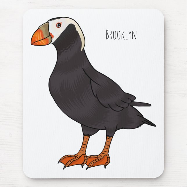 Alfombrilla De Ratón Ilustracion del personalizado de pajarito (Frente)