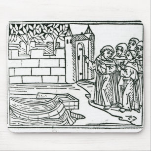 Alfombrilla De Ratón Ilustracion 'del viaje de St. Brendan