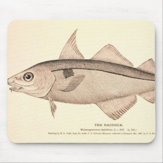 Alfombrilla De Ratón Ilustracion del vintage de abadejos