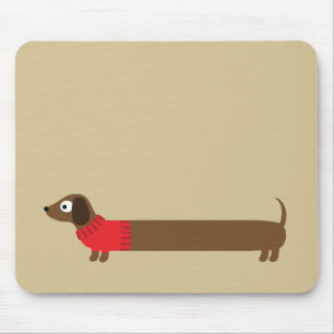 Alfombrilla De Ratón Ilustracion diachshund largo