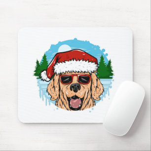 Alfombrilla De Ratón Ilustracion gorra Labrador Retriever santa claus